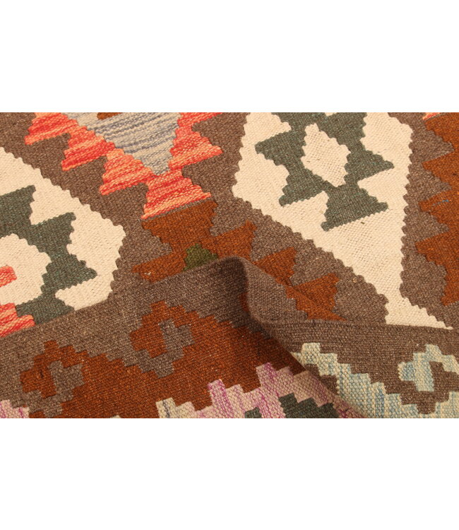 293x202cm Handgewebter Traditioneller Kelim Teppich Woll