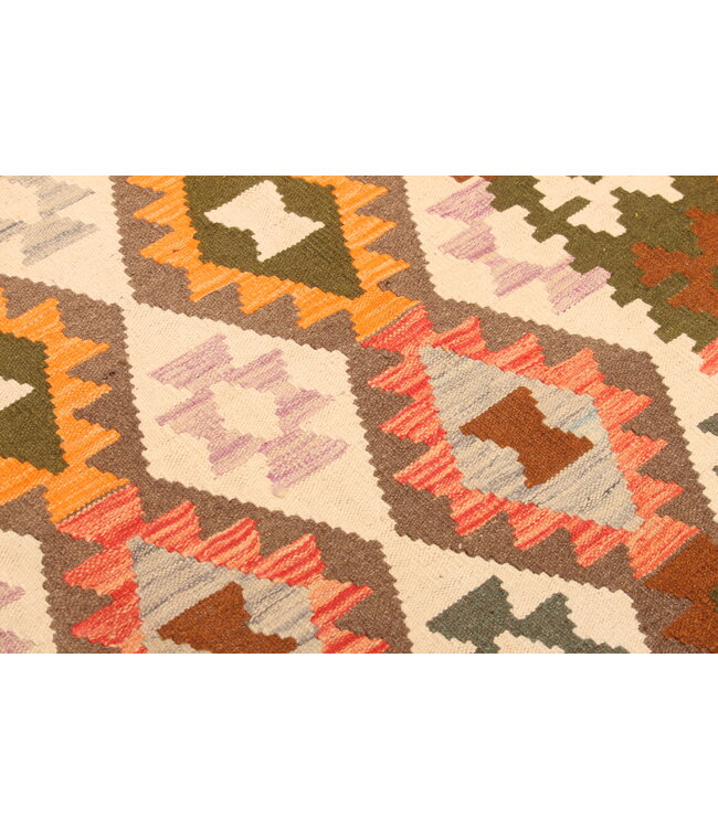 293x202cm Handgewebter Traditioneller Kelim Teppich Woll