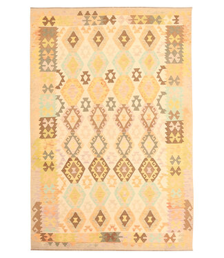 Kelimshop 302x195cm Mooie handgeweven Kelim vloerkleed wollen oosterse tapijt Kelimshop 302x195cm Mooie handgeweven Kelim vloerkleed wollen oosterse tapijt