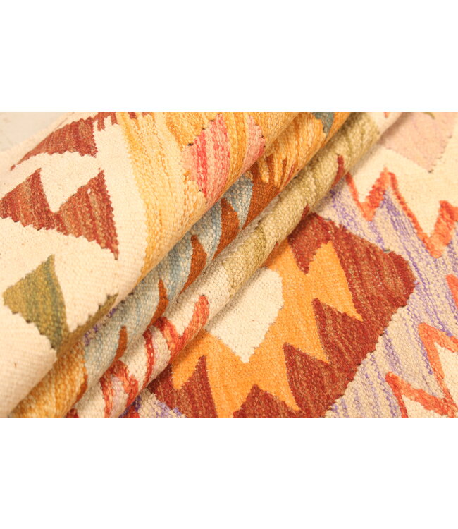 293x202cm Afghan Oriental wool carpet Handmade Kelim Rug