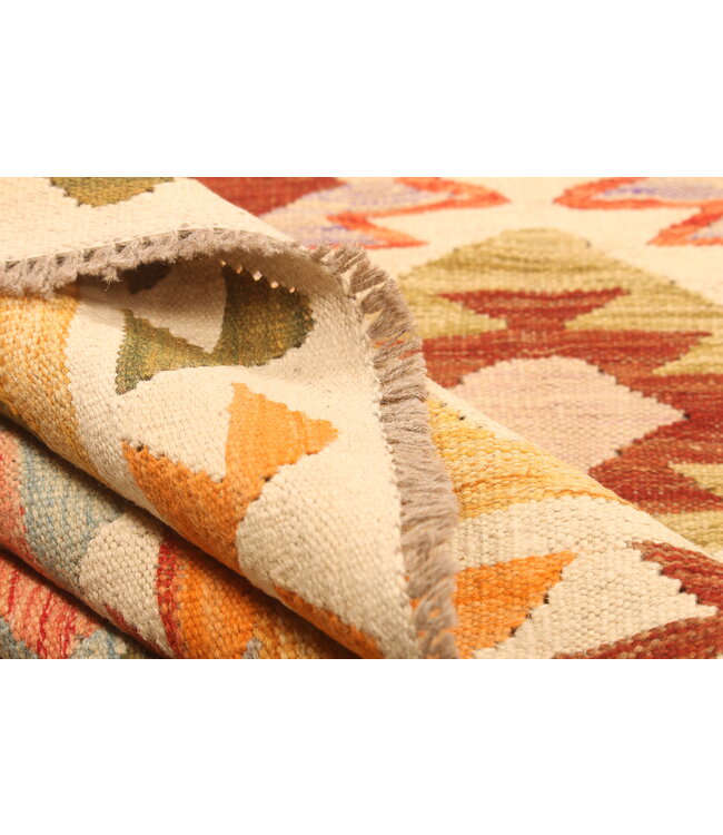 293x202cm Afghan Oriental wool carpet Handmade Kelim Rug