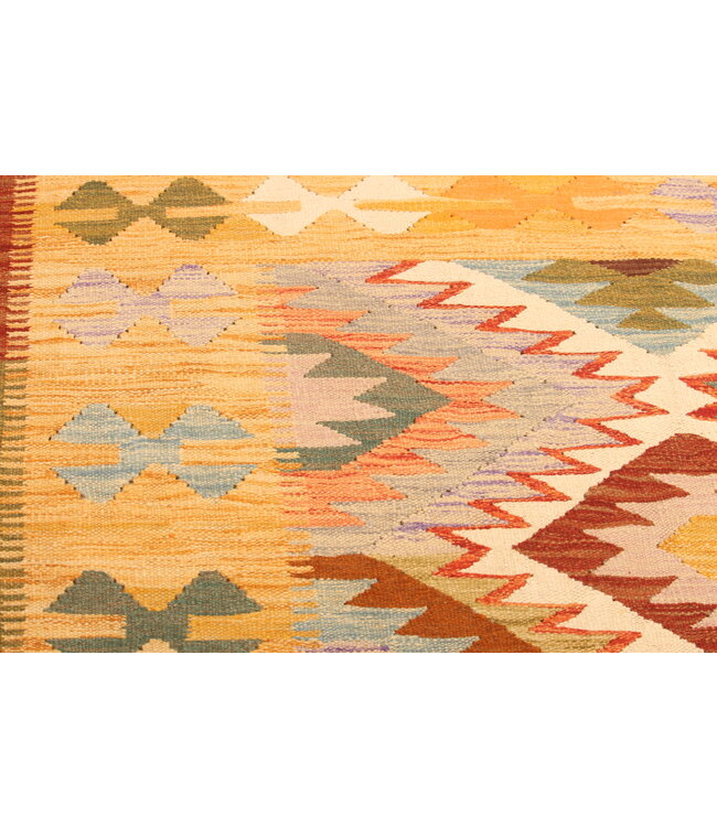 293x202cm Afghan Oriental wool carpet Handmade Kelim Rug