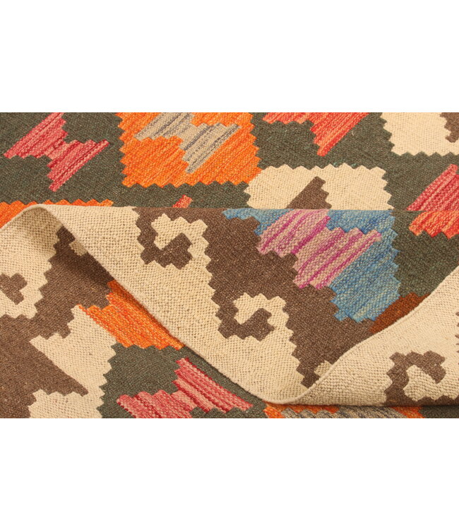 304x204cm Handwoven Traditional Kelim Area Rug Wool Carpet