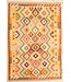 Kelimshop 298x202cm Afghanischer orientalischer Wollteppich handgefertigter Kelim-Teppich