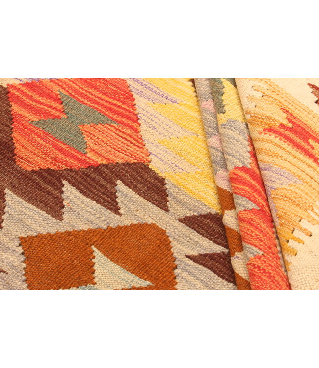 298x202cm Afghan Oriental wool carpet Handmade Kelim Rug