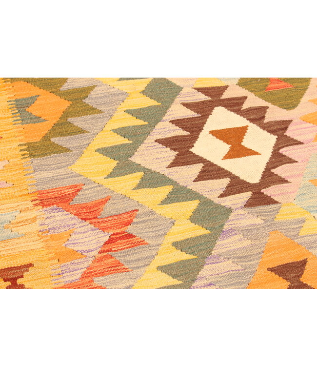 298x202cm Afghan Oriental wool carpet Handmade Kelim Rug