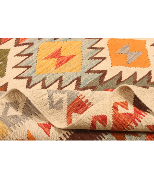 295x200cm Afghaans oosters wollen tapijt handgemaakt Kelim-kleed