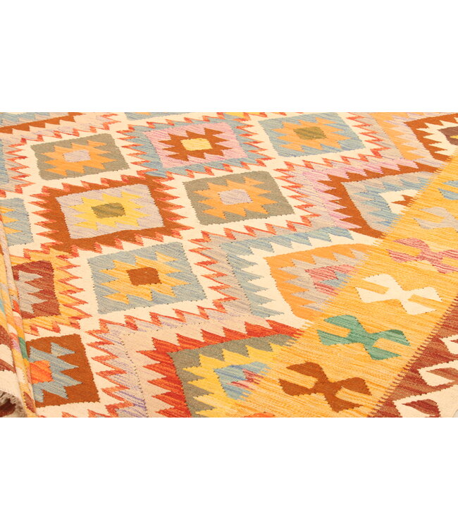 298x200cm Afghan Oriental wool carpet Handmade Kelim Rug