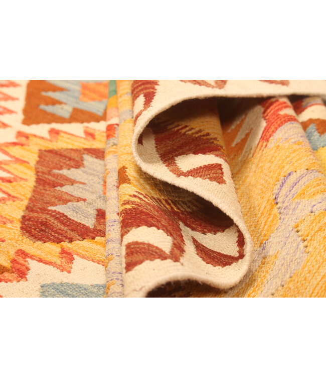 298x200cm Afghan Oriental wool carpet Handmade Kelim Rug