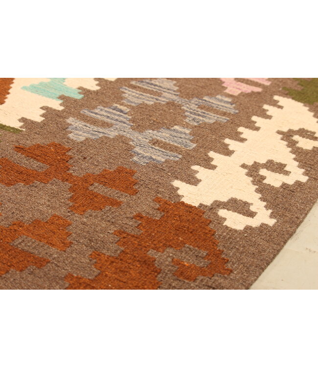 303x205cm Handwoven Traditional Kelim Area Rug Wool Carpet