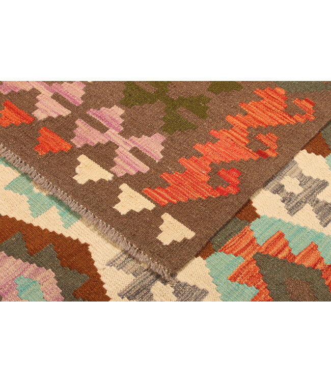 303x205cm Handwoven Traditional Kelim Area Rug Wool Carpet