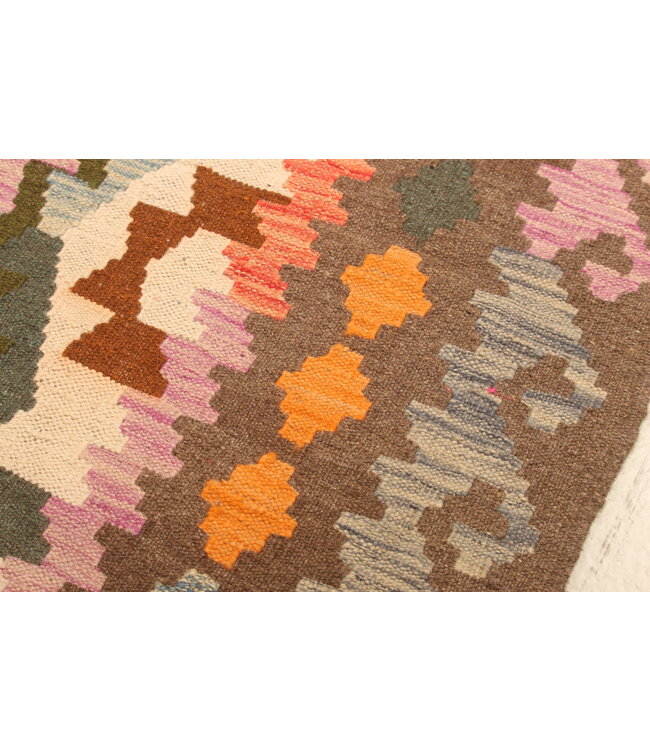 305x210cm  Afghanischer orientalischer Wollteppich handgefertigter Kelim-Teppich