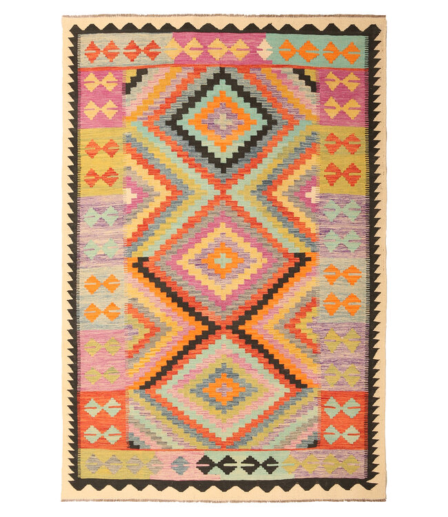 298x200cm  Beautiful Rug Handwoven Kelim Wool  Oriental carpet