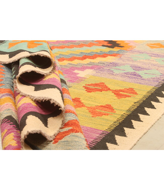 298x200cm Schöner teppich handgewebter Kelim-Wollteppich Orientalischer Teppich