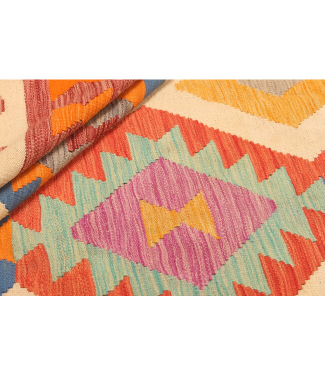 300x195cm Handwoven Traditional Kelim Area Rug Wool Carpet