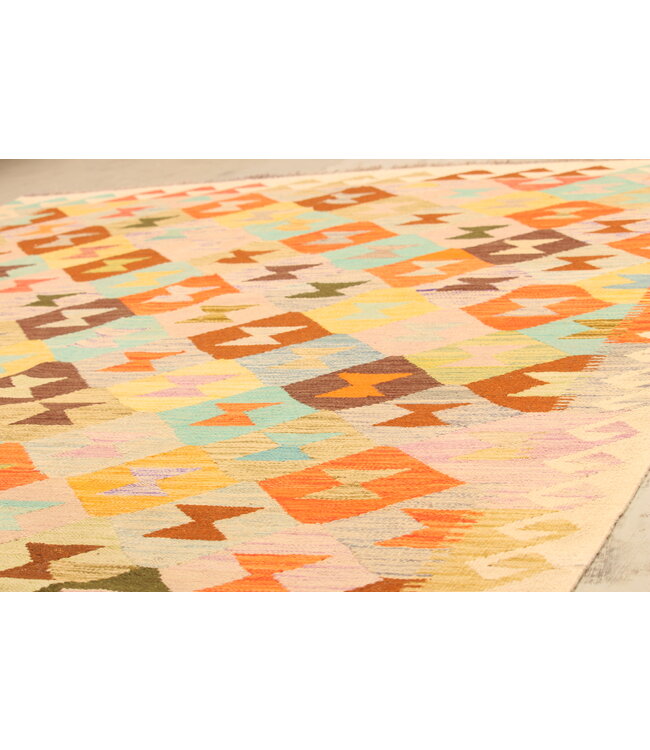 300x196cm Afghan Oriental wool carpet Handmade Kelim Rug