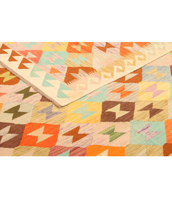 300x196cm Afghan Oriental wool carpet Handmade Kelim Rug