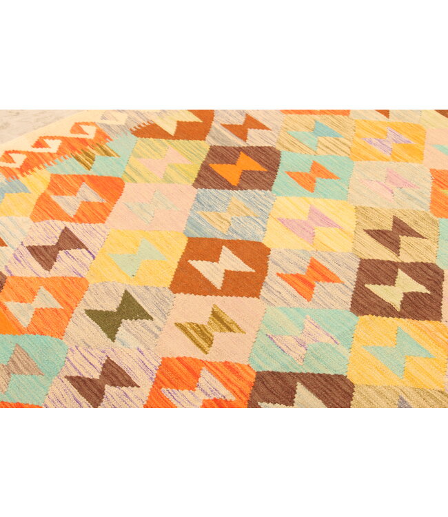 300x196cm Afghan Oriental wool carpet Handmade Kelim Rug