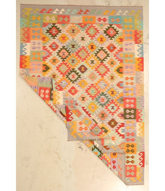 290x200cm  Beautiful Rug Handwoven Kelim Wool  Oriental carpet