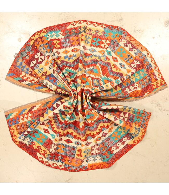 306x212cm Schöner teppich handgewebter Kelim-Wollteppich Orientalischer Teppich