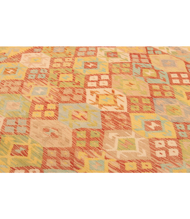 302x200cm Mooie handgeweven Kelim vloerkleed wollen oosterse tapijt