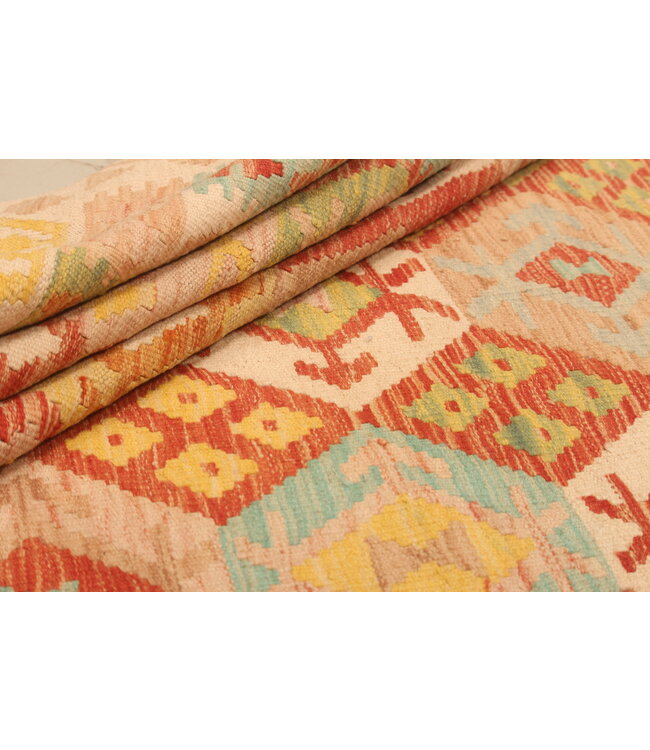 302x200cm Schöner teppich handgewebter Kelim-Wollteppich Orientalischer Teppich