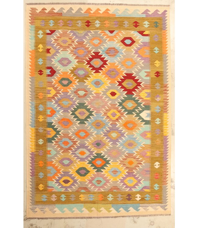 290x196cm  Beautiful Rug Handwoven Kelim Wool  Oriental carpet