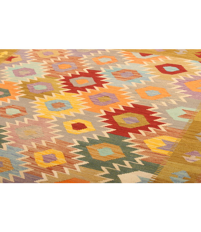 290x196cm Schöner teppich handgewebter Kelim-Wollteppich Orientalischer Teppich