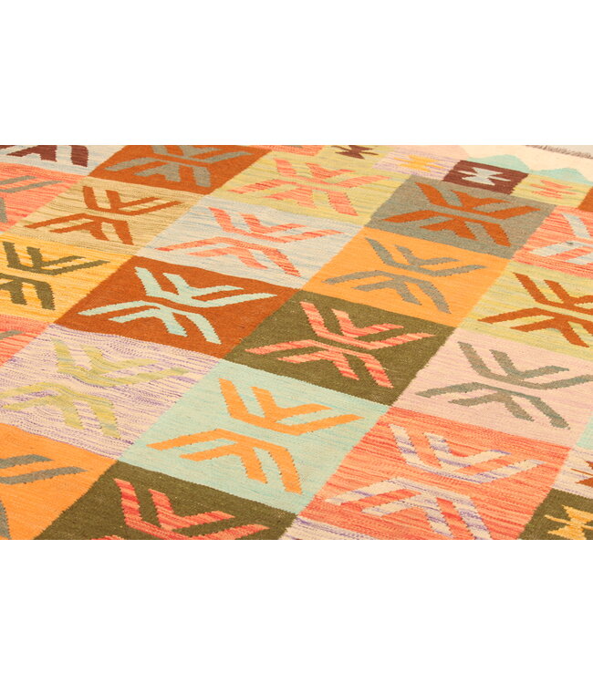 300x199cm Afghan Oriental wool carpet Handmade Kelim Rug