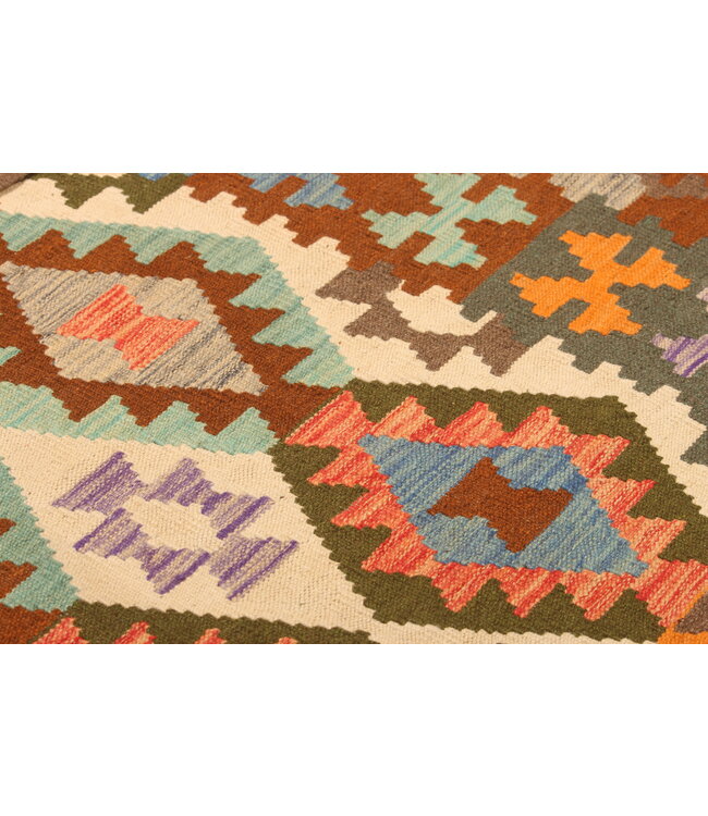 300x198cm Afghaans oosters wollen tapijt handgemaakt Kelim-kleed