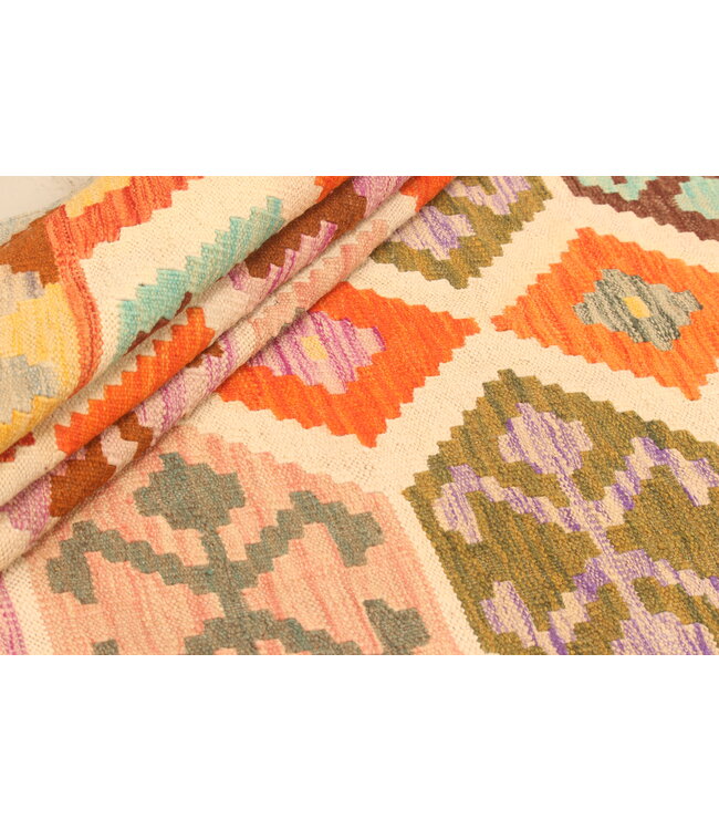 305x203cm Afghan Oriental wool carpet Handmade Kelim Rug