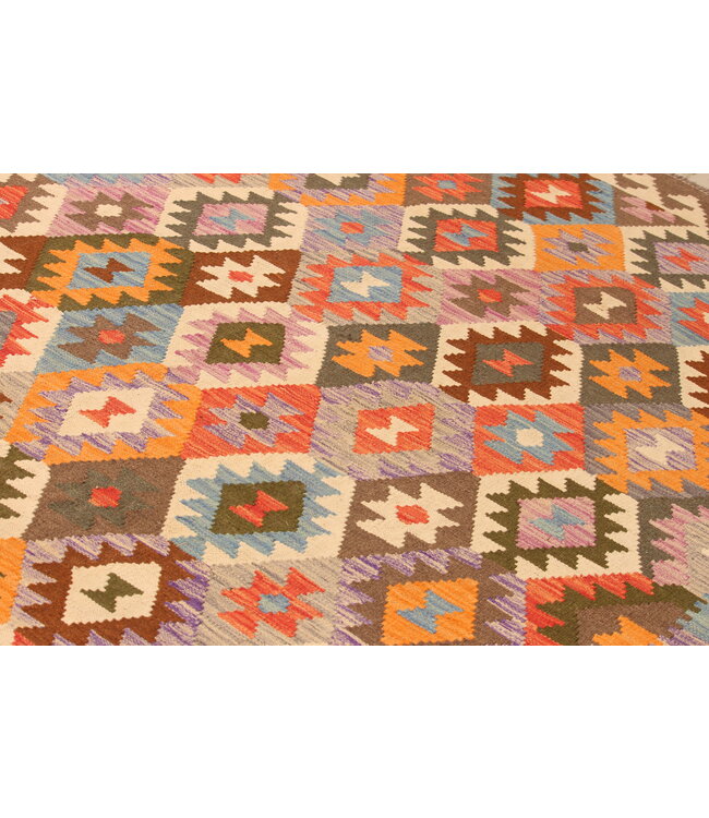 303x203cm Afghan Oriental wool carpet Handmade Kelim Rug