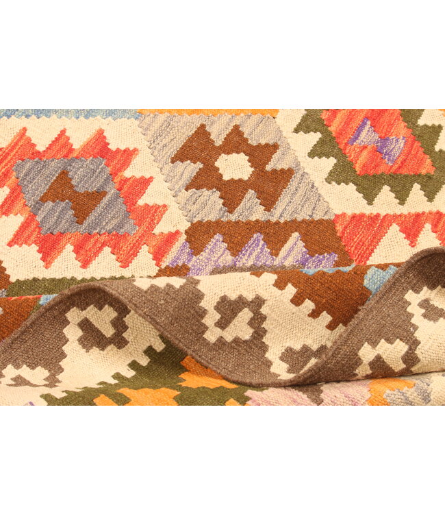 303x203cm Afghan Oriental wool carpet Handmade Kelim Rug