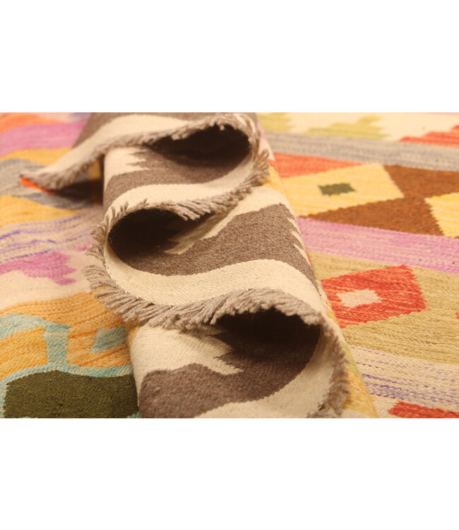 300x193cm Afghan Oriental wool carpet Handmade Kelim Rug