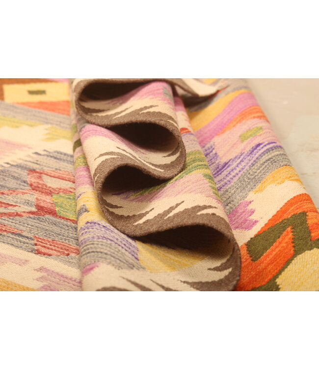 300x193cm Afghan Oriental wool carpet Handmade Kelim Rug