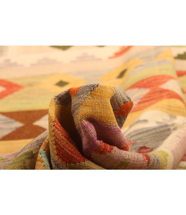 300x193cm Afghaans oosters wollen tapijt handgemaakt Kelim-kleed