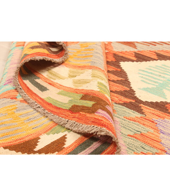 296x203cmHandwoven Traditional Kelim Area Rug Wool Carpet