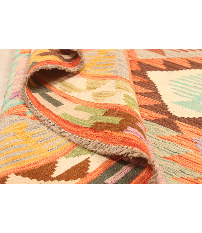 296x203cmHandwoven Traditional Kelim Area Rug Wool Carpet