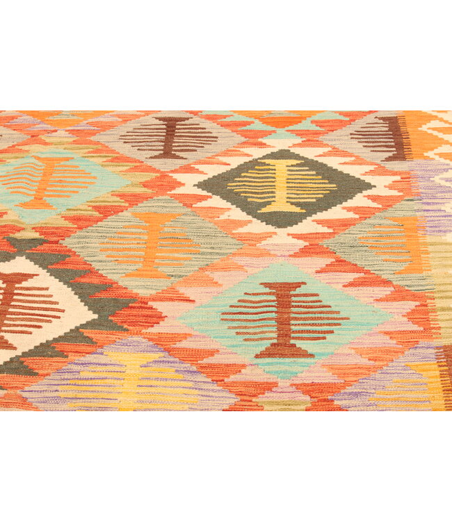 296x203cmHandwoven Traditional Kelim Area Rug Wool Carpet