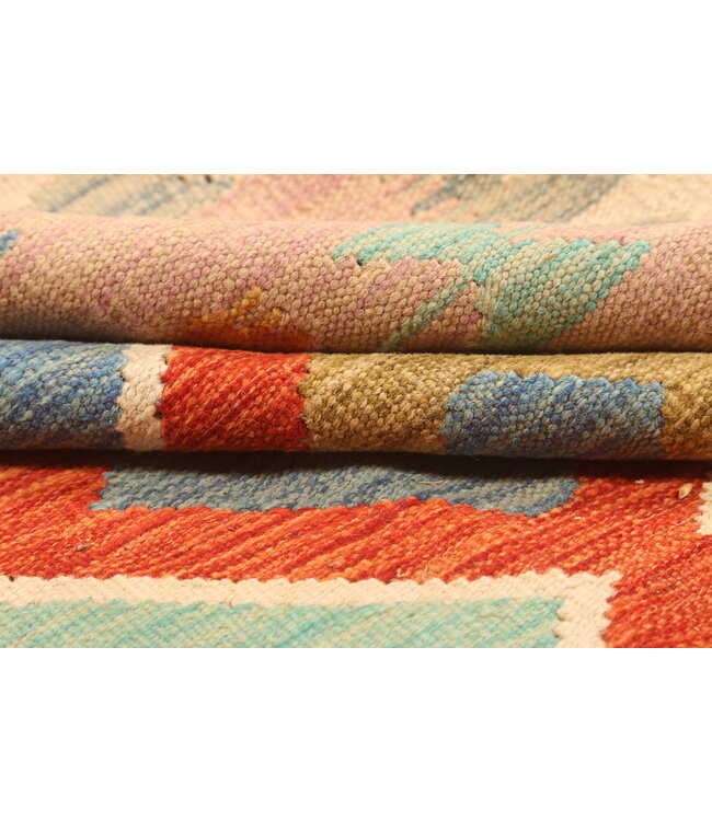 299x196cm Afghan Oriental wool carpet Handmade Kelim Rug