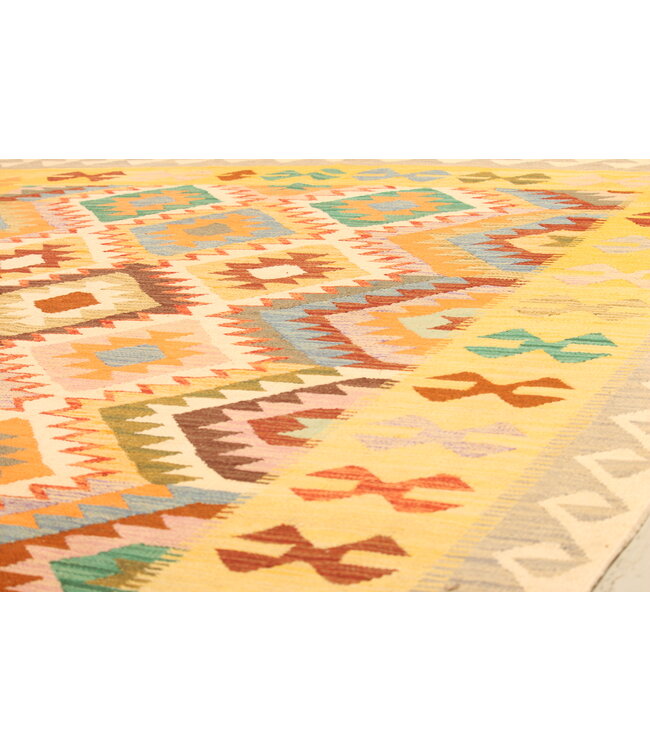 295x200cm Afghan Oriental wool carpet Handmade Kelim Rug