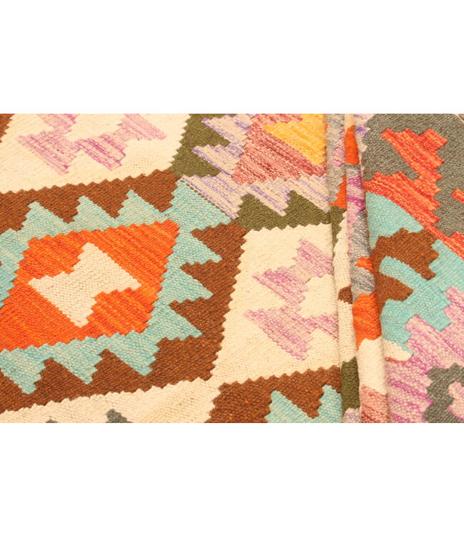 298x206cm Afghaans oosters wollen tapijt handgemaakt Kelim-kleed