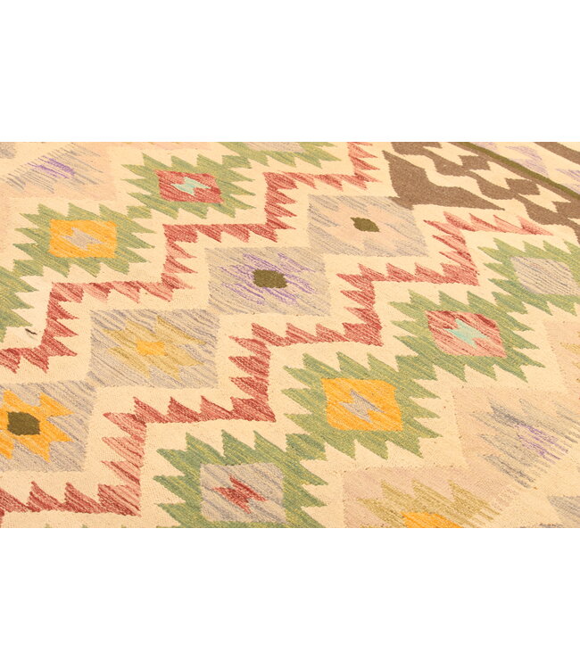 300x195cm Afghaans oosters wollen tapijt handgemaakt Kelim-kleed