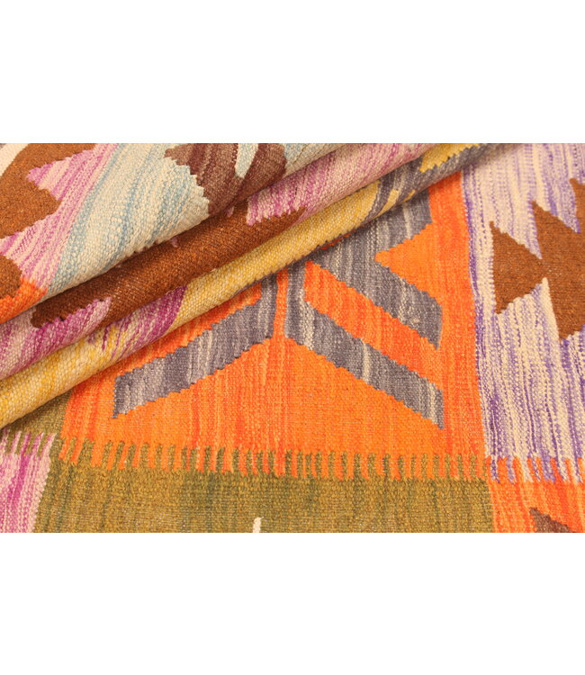 294x200cm Afghan Oriental wool carpet Handmade Kelim Rug