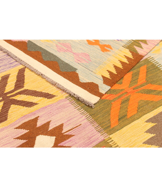 294x200cm Afghan Oriental wool carpet Handmade Kelim Rug