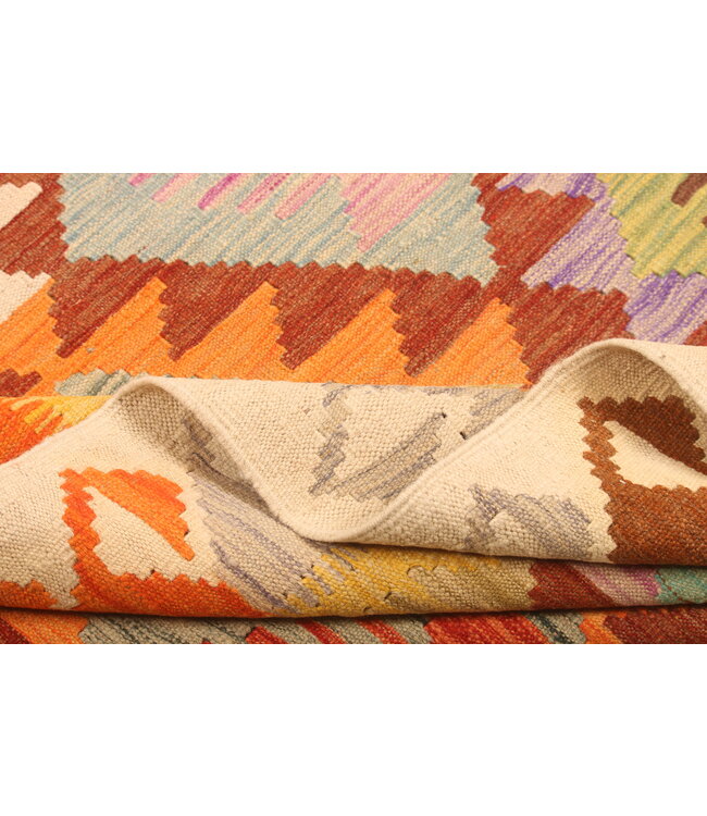 298x204cm Afghan Oriental wool carpet Handmade Kelim Rug