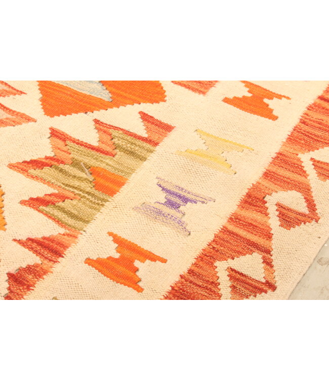 306x206cm Afghan Oriental wool carpet Handmade Kelim Rug