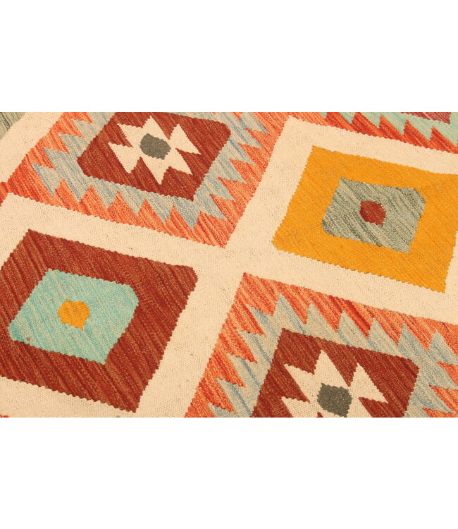 302x193cm Handwoven Traditional Kelim Area Rug Wool Carpet