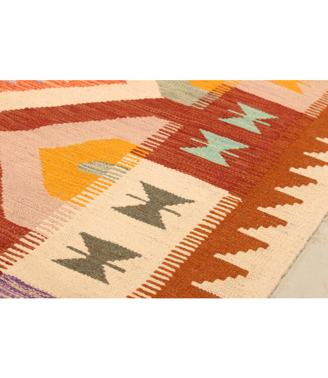 302x193cm Handwoven Traditional Kelim Area Rug Wool Carpet