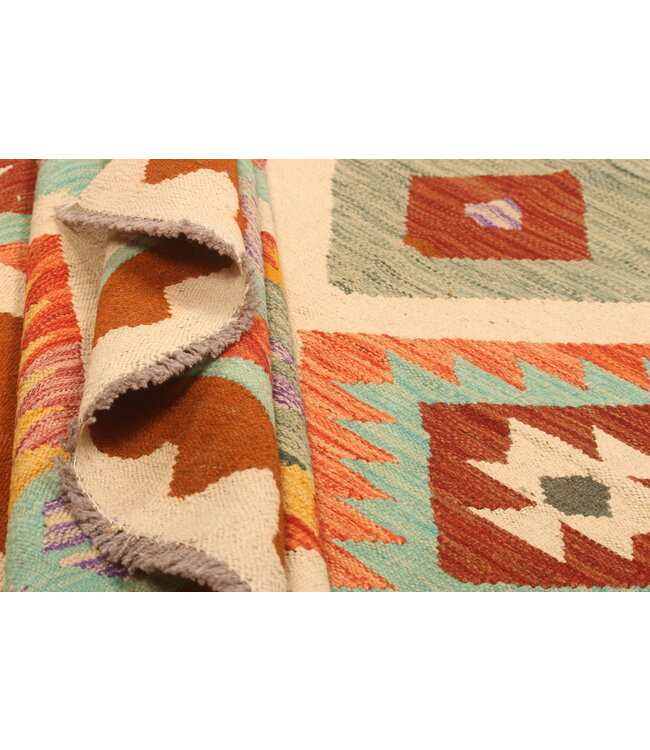 302x193cm Handwoven Traditional Kelim Area Rug Wool Carpet